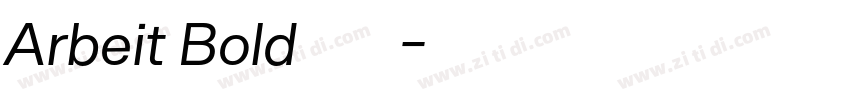 Arbeit Bold字体字体转换 Arbeit Bold字体字体转换